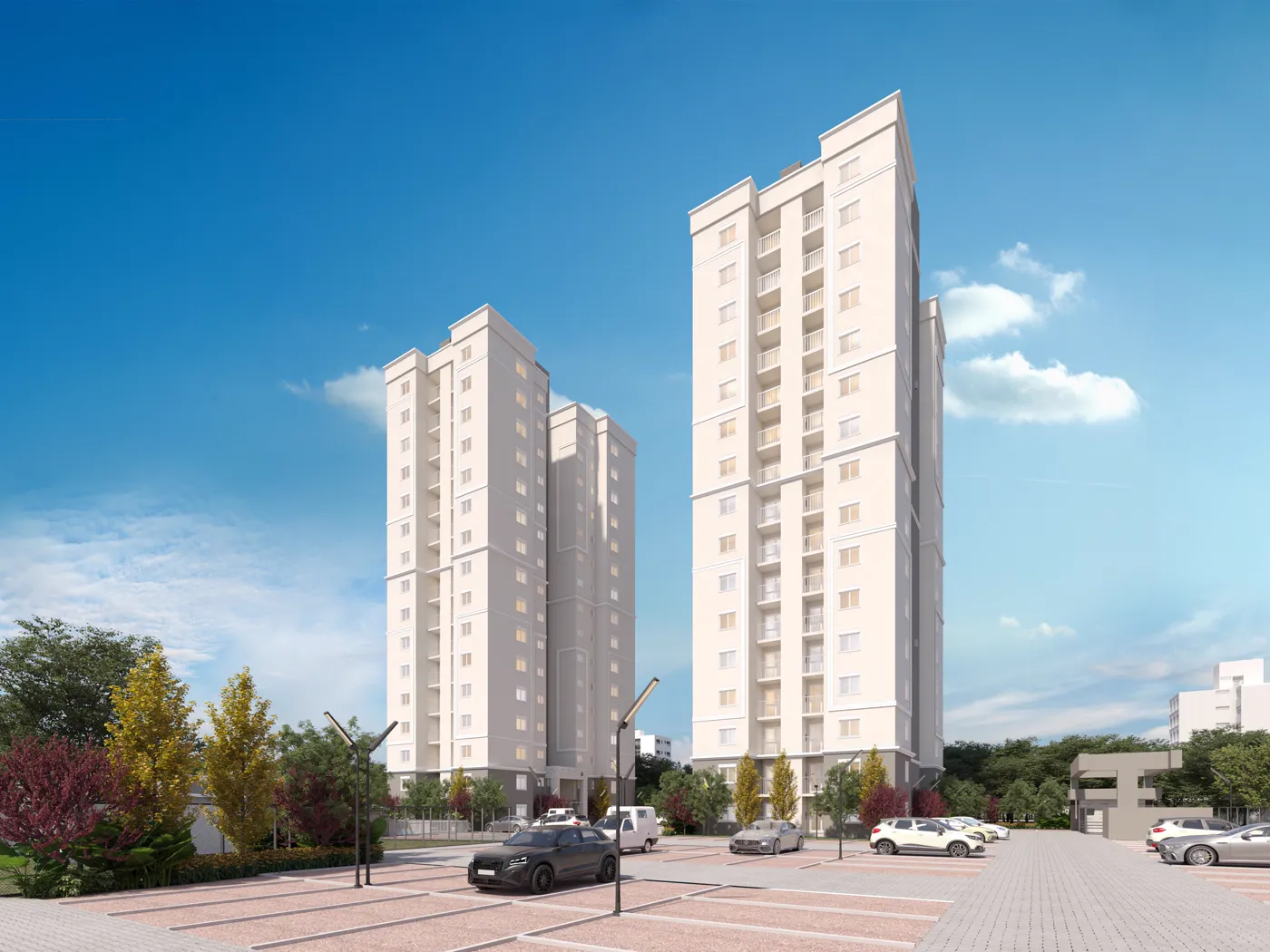 Área de convivência do Residencial Vega Novo Hamburgo, conceito do projeto
